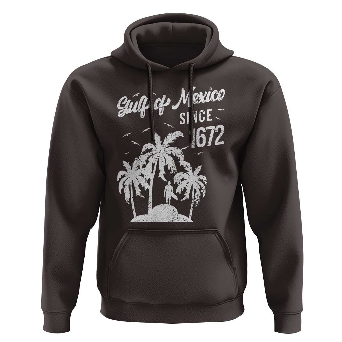 Gulf of Mexico Hoodie Since 1672 Palm Trees Beach