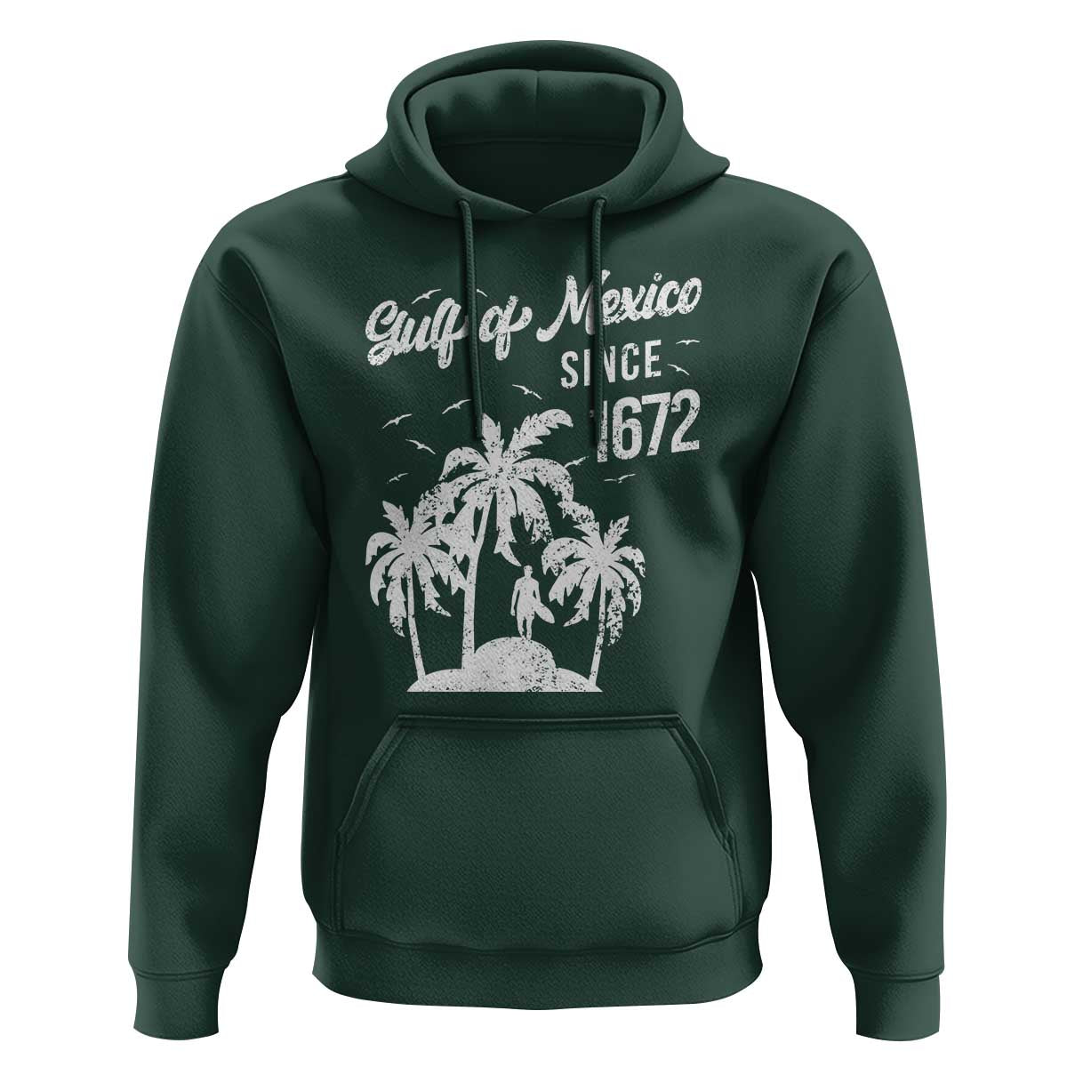 Gulf of Mexico Hoodie Since 1672 Palm Trees Beach