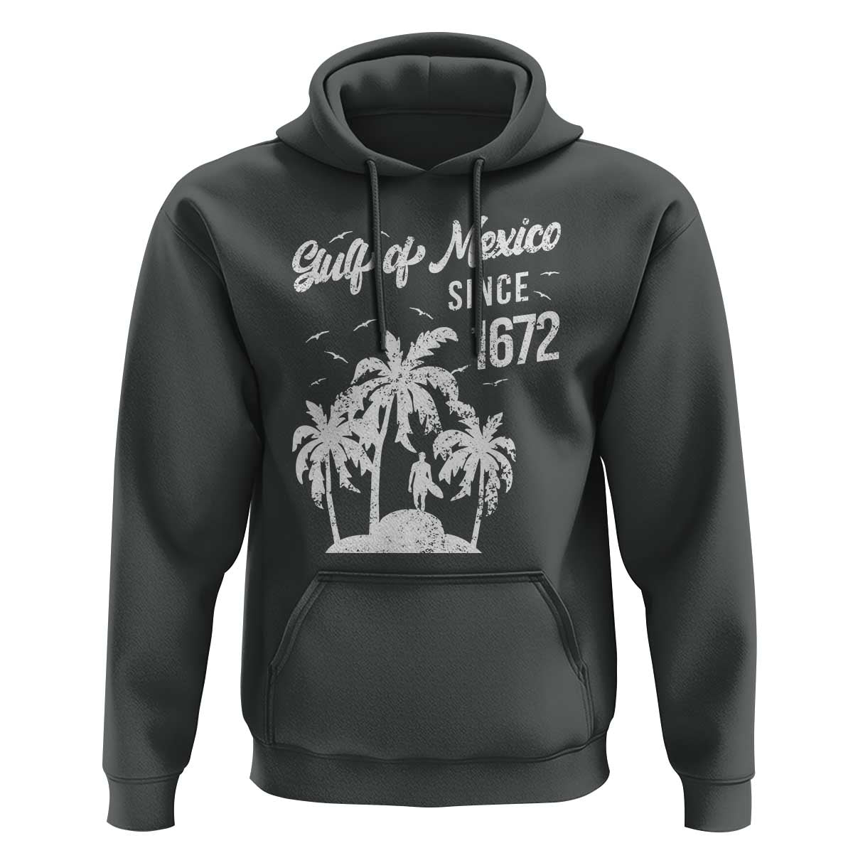Gulf of Mexico Hoodie Since 1672 Palm Trees Beach