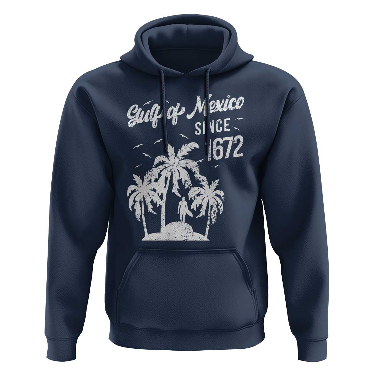 Gulf of Mexico Hoodie Since 1672 Palm Trees Beach