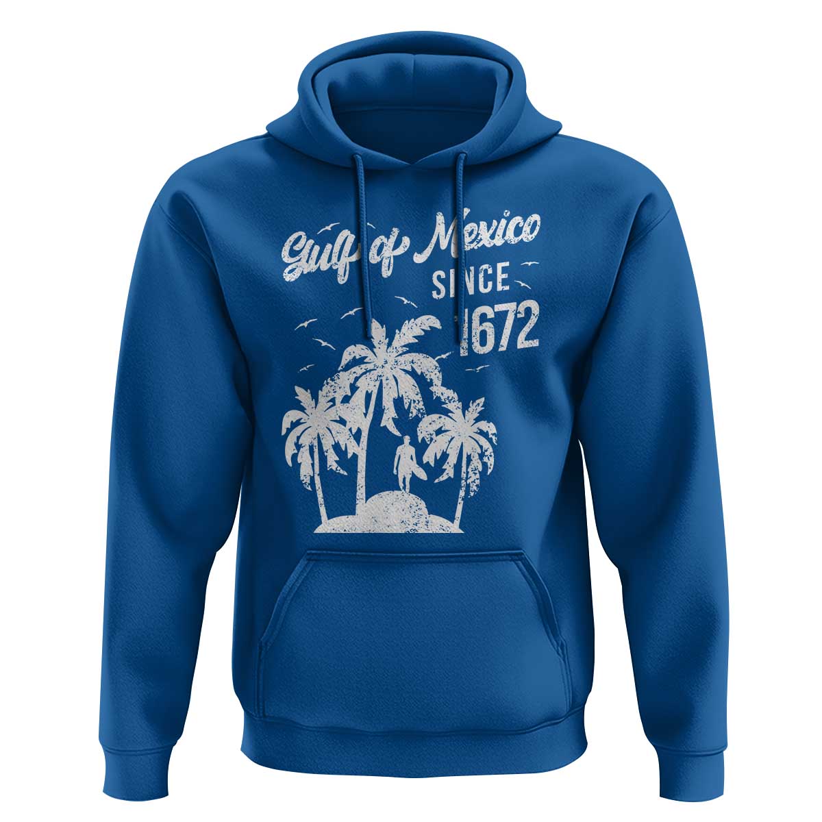 Gulf of Mexico Hoodie Since 1672 Palm Trees Beach