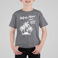 Gulf of Mexico T Shirt For Kid Since 1672 Palm Trees Beach
