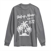 Gulf of Mexico Long Sleeve Shirt Since 1672 Palm Trees Beach