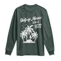 Gulf of Mexico Long Sleeve Shirt Since 1672 Palm Trees Beach