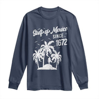 Gulf of Mexico Long Sleeve Shirt Since 1672 Palm Trees Beach