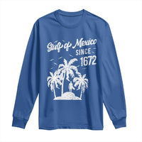 Gulf of Mexico Long Sleeve Shirt Since 1672 Palm Trees Beach