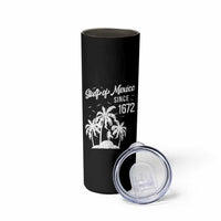 Gulf of Mexico Skinny Tumbler Since 1672 Palm Trees Beach