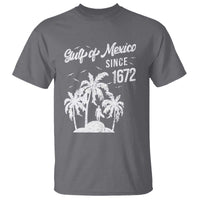 Gulf of Mexico T Shirt Since 1672 Palm Trees Beach