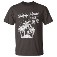 Gulf of Mexico T Shirt Since 1672 Palm Trees Beach