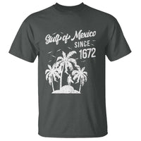 Gulf of Mexico T Shirt Since 1672 Palm Trees Beach