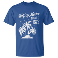 Gulf of Mexico T Shirt Since 1672 Palm Trees Beach