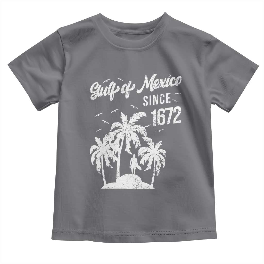 Gulf of Mexico Toddler T Shirt Since 1672 Palm Trees Beach