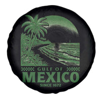 Gulf of Mexico Since 1672 Spare Tire Cover Retro Vintage Mexican Beach Forever
