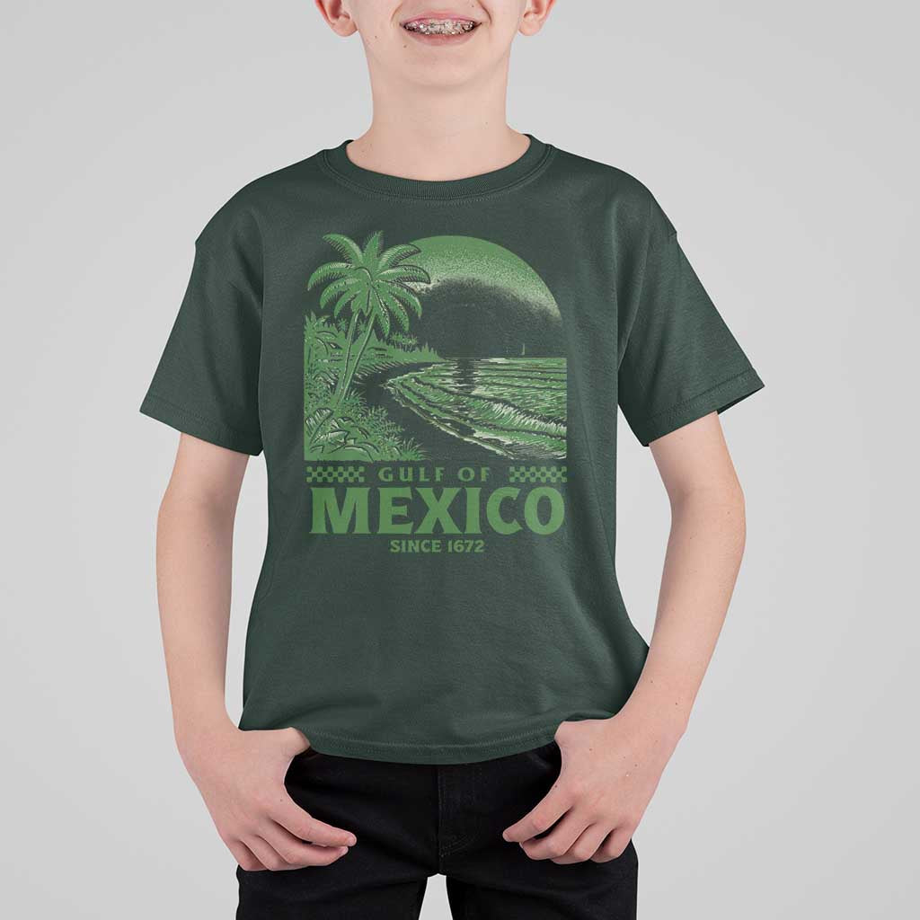 Gulf of Mexico Since 1672 T Shirt For Kid Retro Vintage Mexican Beach Forever