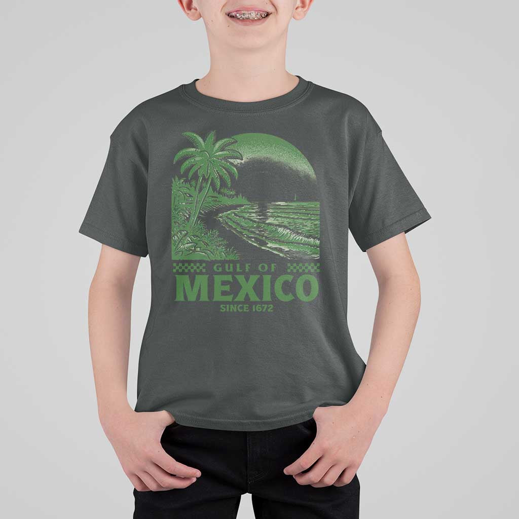 Gulf of Mexico Since 1672 T Shirt For Kid Retro Vintage Mexican Beach Forever