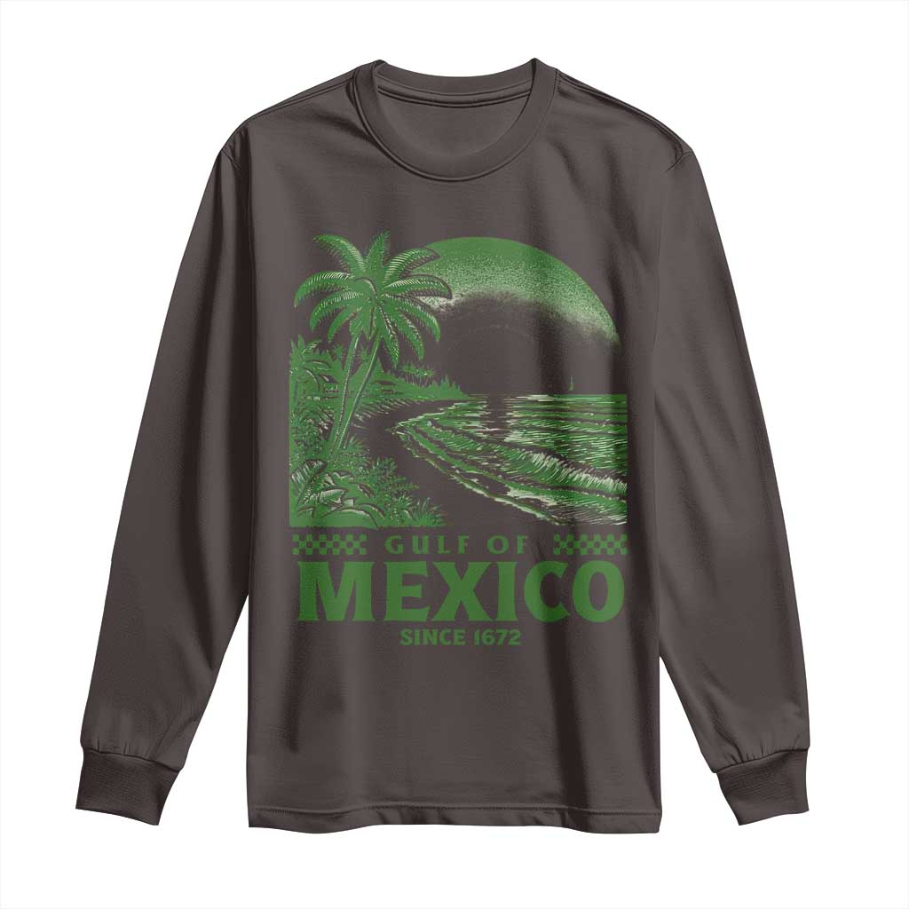 Gulf of Mexico Since 1672 Long Sleeve Shirt Retro Vintage Mexican Beach Forever