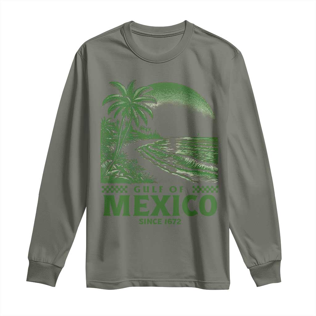 Gulf of Mexico Since 1672 Long Sleeve Shirt Retro Vintage Mexican Beach Forever