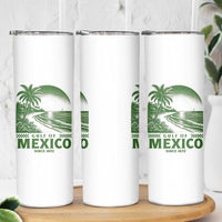 Gulf of Mexico Since 1672 Skinny Tumbler Retro Vintage Mexican Beach Forever