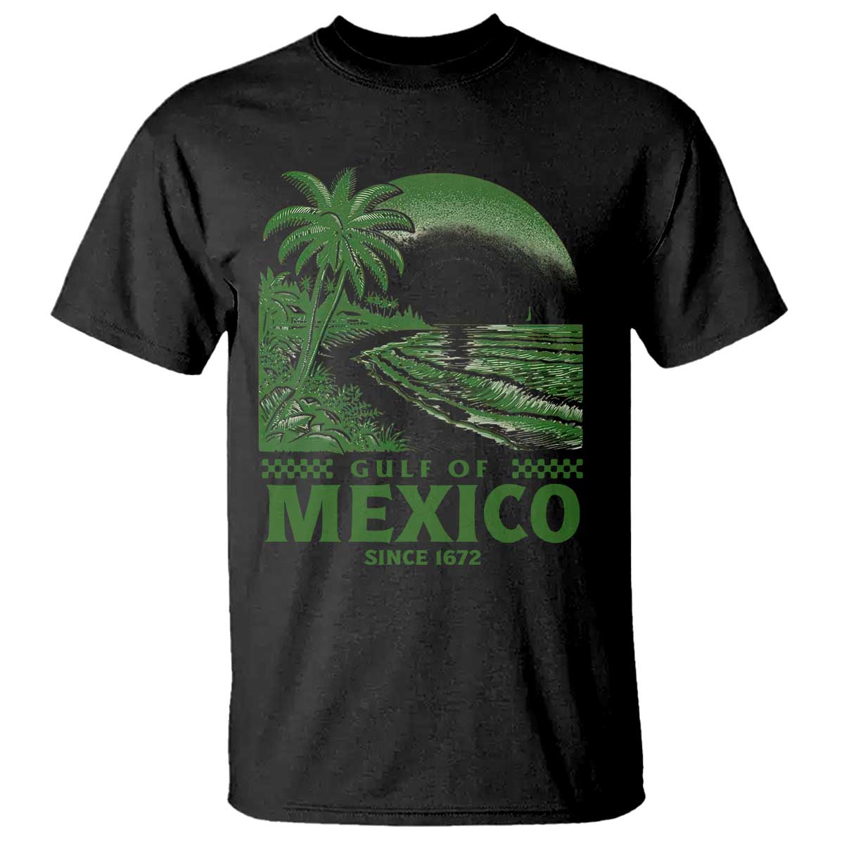 Gulf of Mexico Since 1672 T Shirt Retro Vintage Mexican Beach Forever