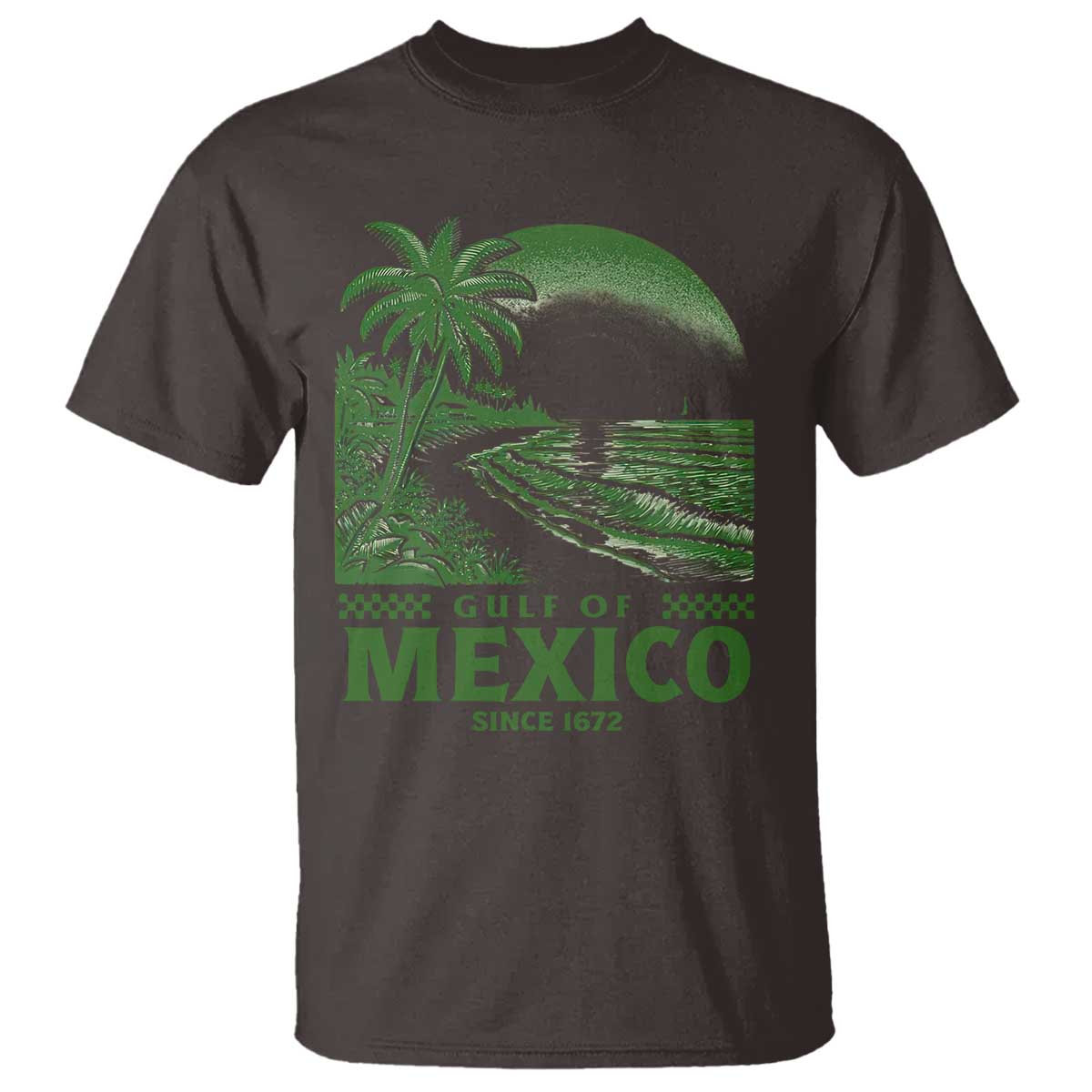 Gulf of Mexico Since 1672 T Shirt Retro Vintage Mexican Beach Forever