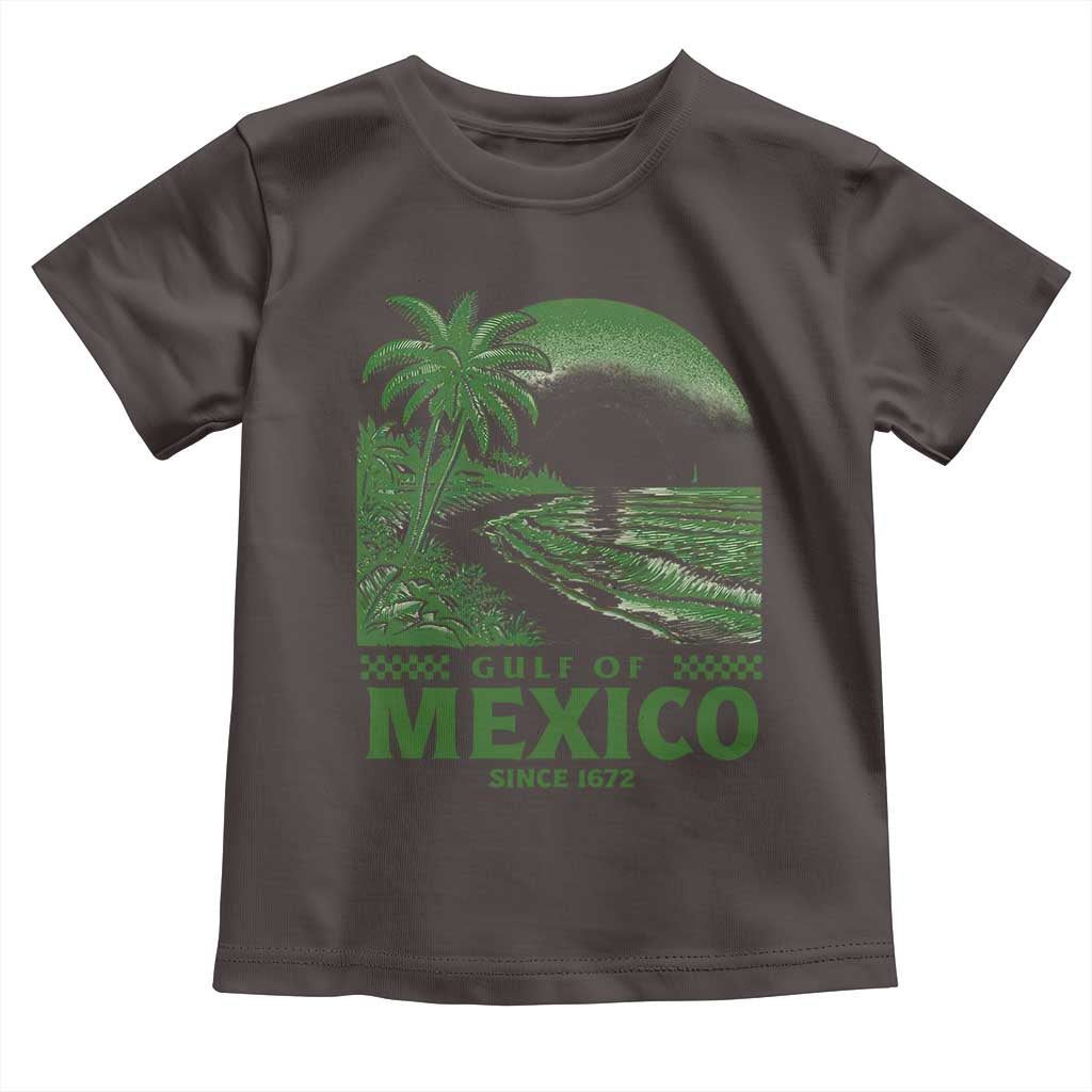 Gulf of Mexico Since 1672 Toddler T Shirt Retro Vintage Mexican Beach Forever
