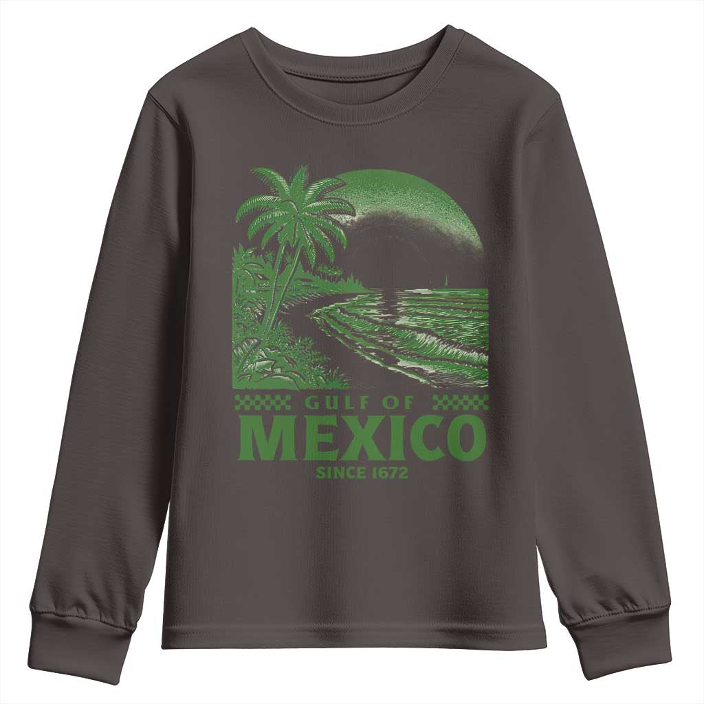 Gulf of Mexico Since 1672 Youth Sweatshirt Retro Vintage Mexican Beach Forever