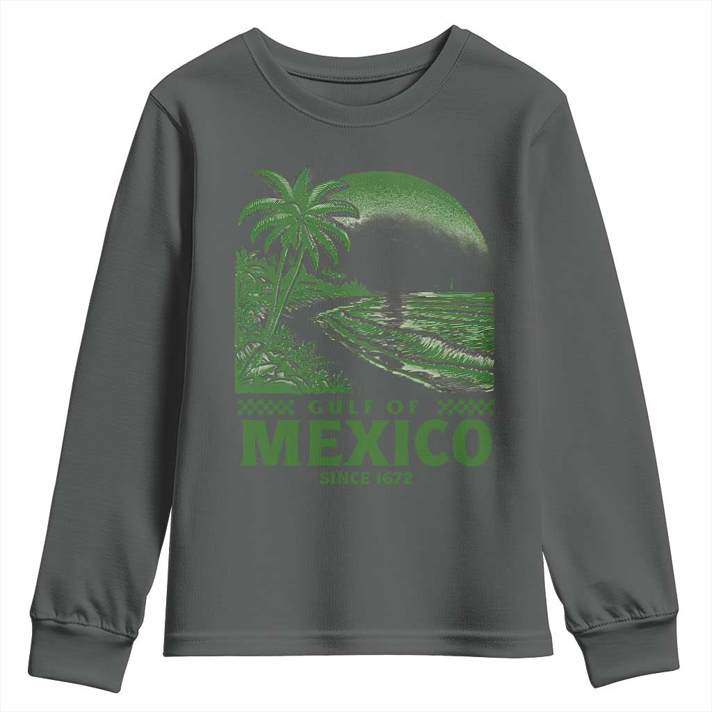 Gulf of Mexico Since 1672 Youth Sweatshirt Retro Vintage Mexican Beach Forever