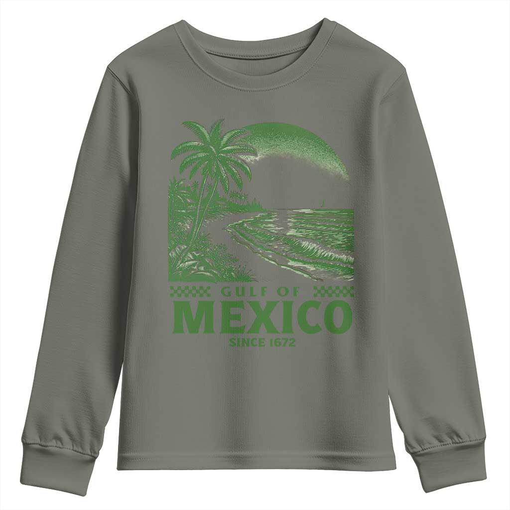 Gulf of Mexico Since 1672 Youth Sweatshirt Retro Vintage Mexican Beach Forever