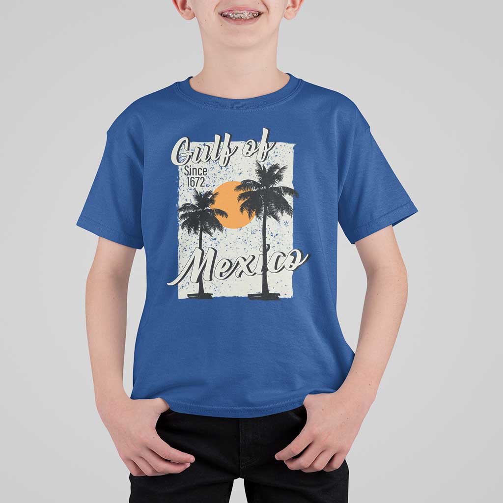Gulf of Mexico T Shirt For Kid Since 1672 Beach Vibes