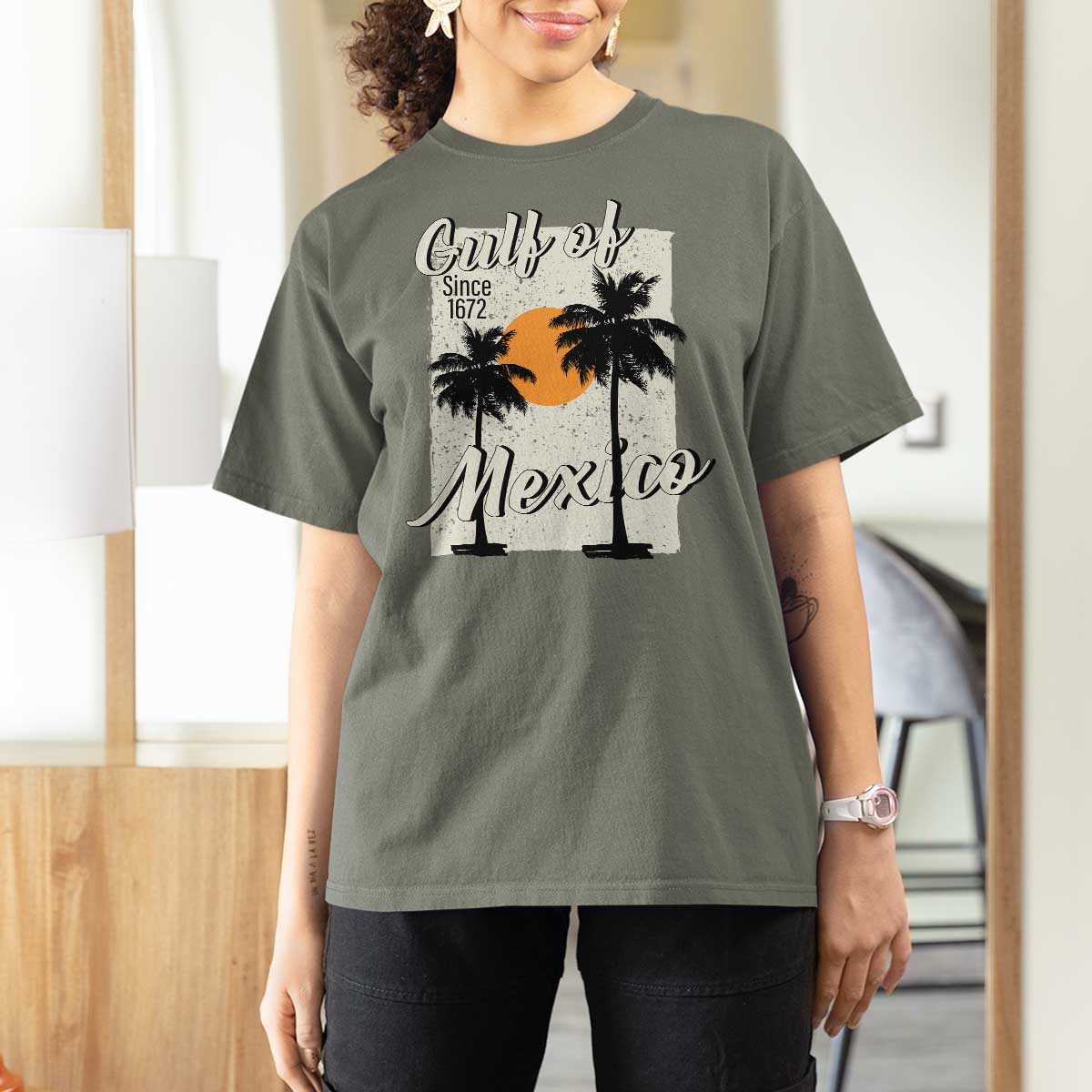 Gulf of Mexico T Shirt For Women Since 1672 Beach Vibes