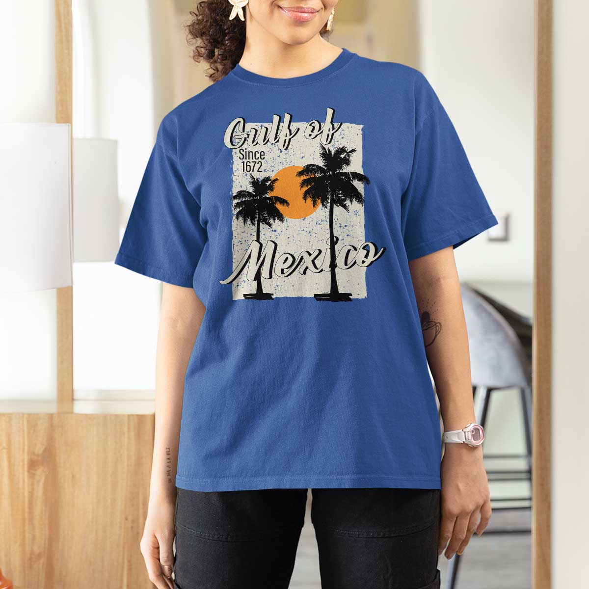 Gulf of Mexico T Shirt For Women Since 1672 Beach Vibes