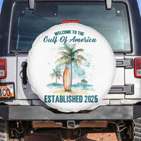 Welcome To America's Gulf Spare Tire Cover Established 2025 Retro Vintage Beach