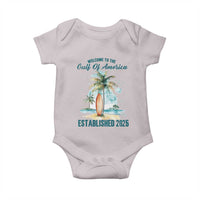 Welcome To America's Gulf Baby Onesie Established 2025 Retro Vintage Beach