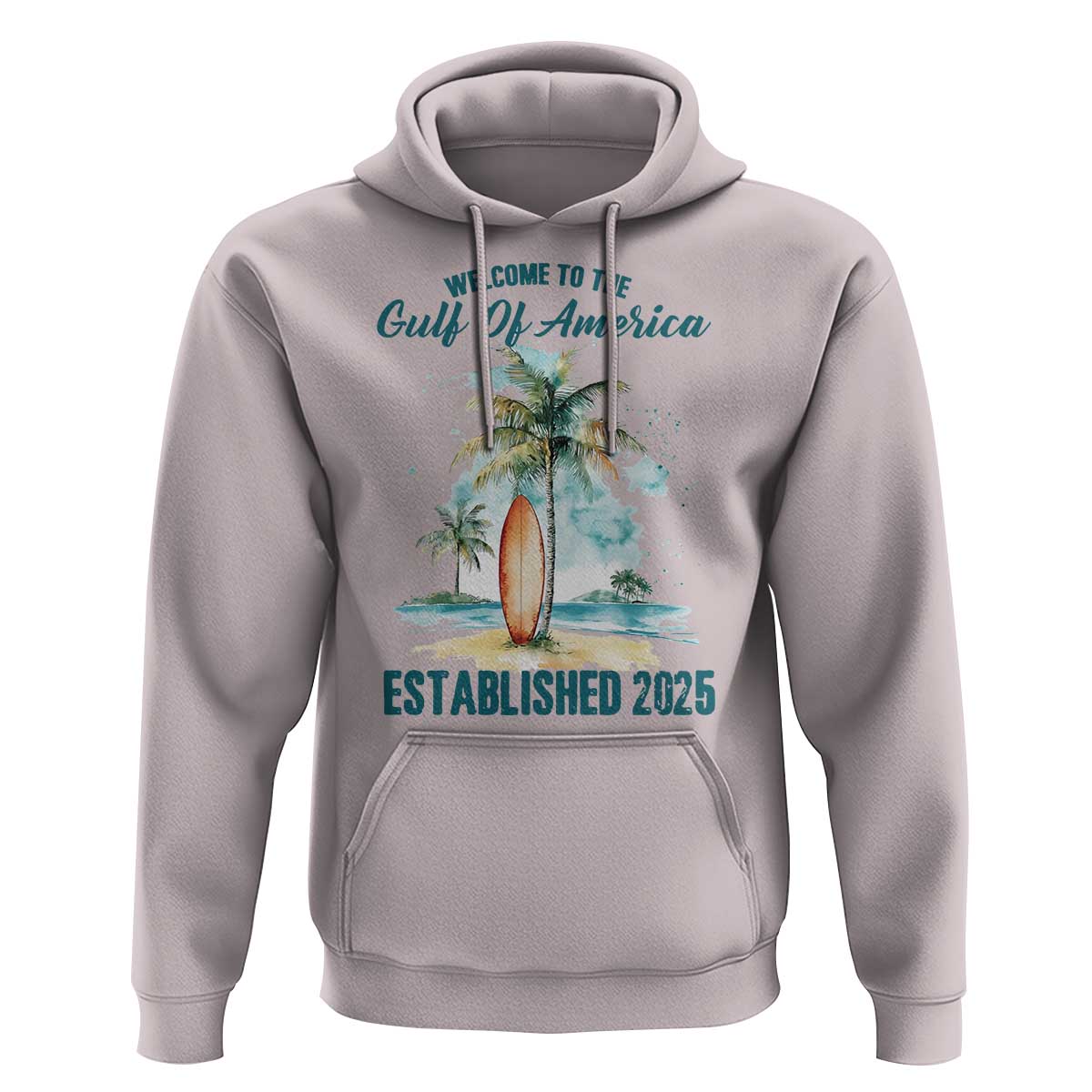 Welcome To America's Gulf Hoodie Established 2025 Retro Vintage Beach