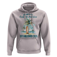 Welcome To America's Gulf Hoodie Established 2025 Retro Vintage Beach