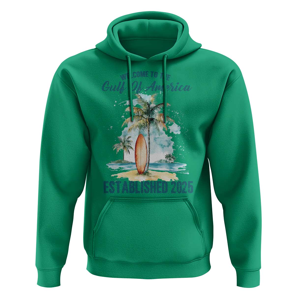 Welcome To America's Gulf Hoodie Established 2025 Retro Vintage Beach