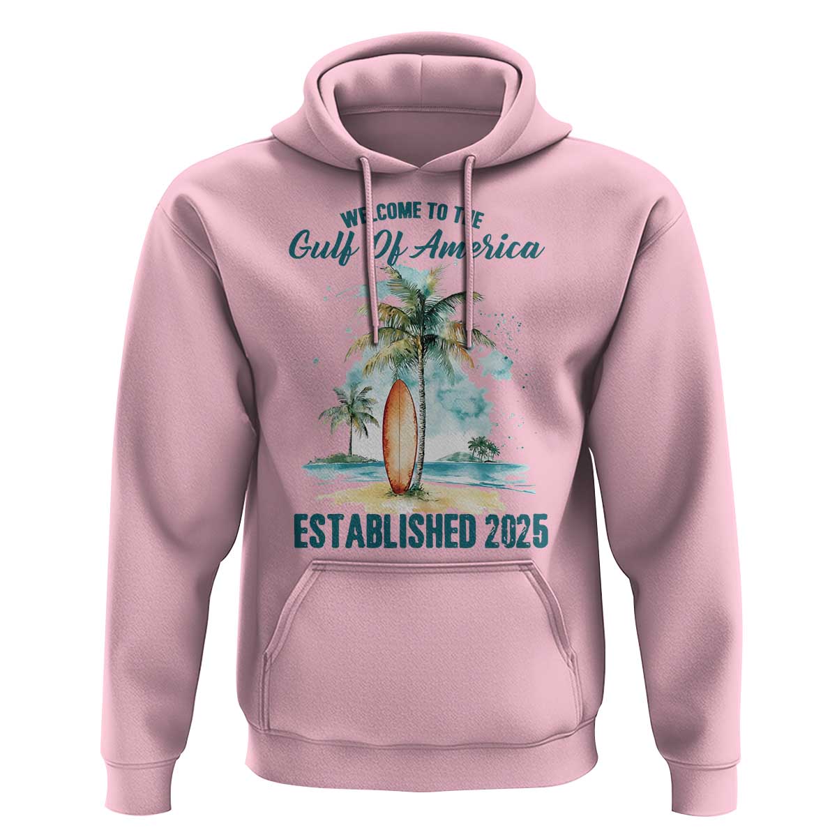 Welcome To America's Gulf Hoodie Established 2025 Retro Vintage Beach
