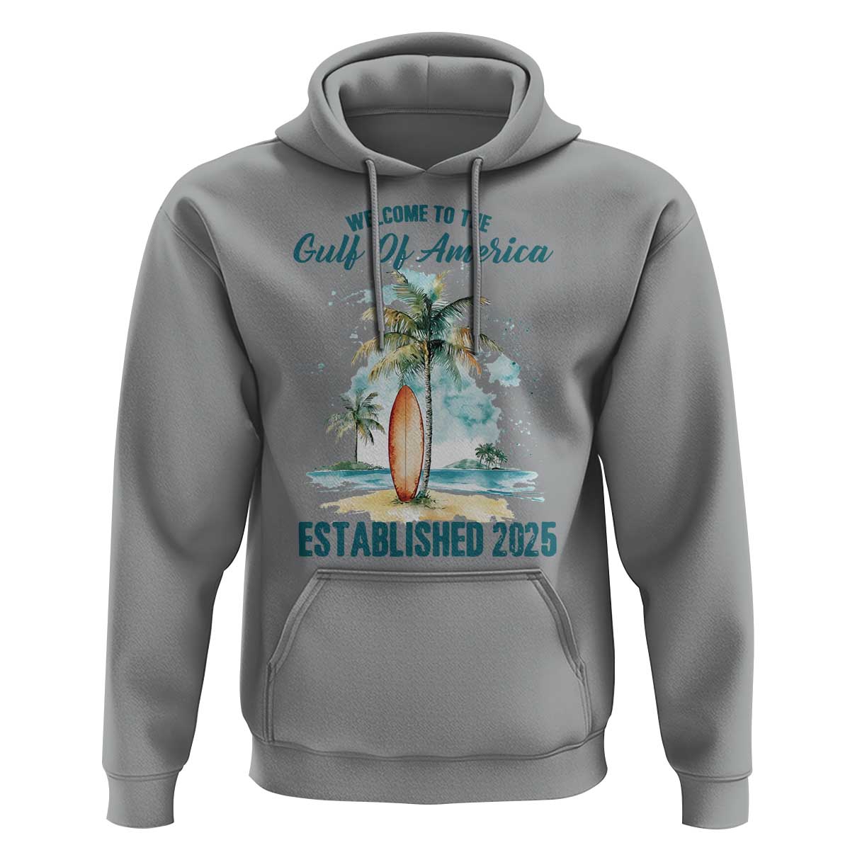 Welcome To America's Gulf Hoodie Established 2025 Retro Vintage Beach