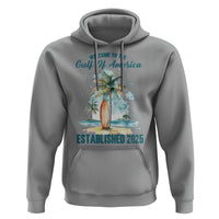 Welcome To America's Gulf Hoodie Established 2025 Retro Vintage Beach