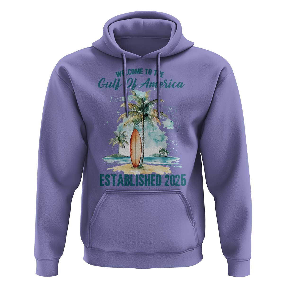 Welcome To America's Gulf Hoodie Established 2025 Retro Vintage Beach