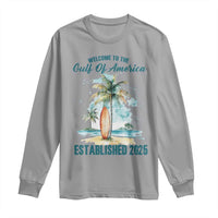 Welcome To America's Gulf Long Sleeve Shirt Established 2025 Retro Vintage Beach