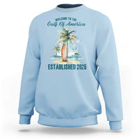 Welcome To America's Gulf Sweatshirt Established 2025 Retro Vintage Beach
