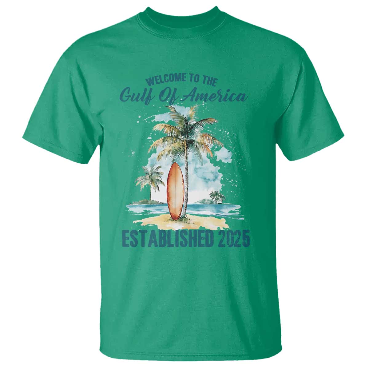 Welcome To America's Gulf T Shirt Established 2025 Retro Vintage Beach