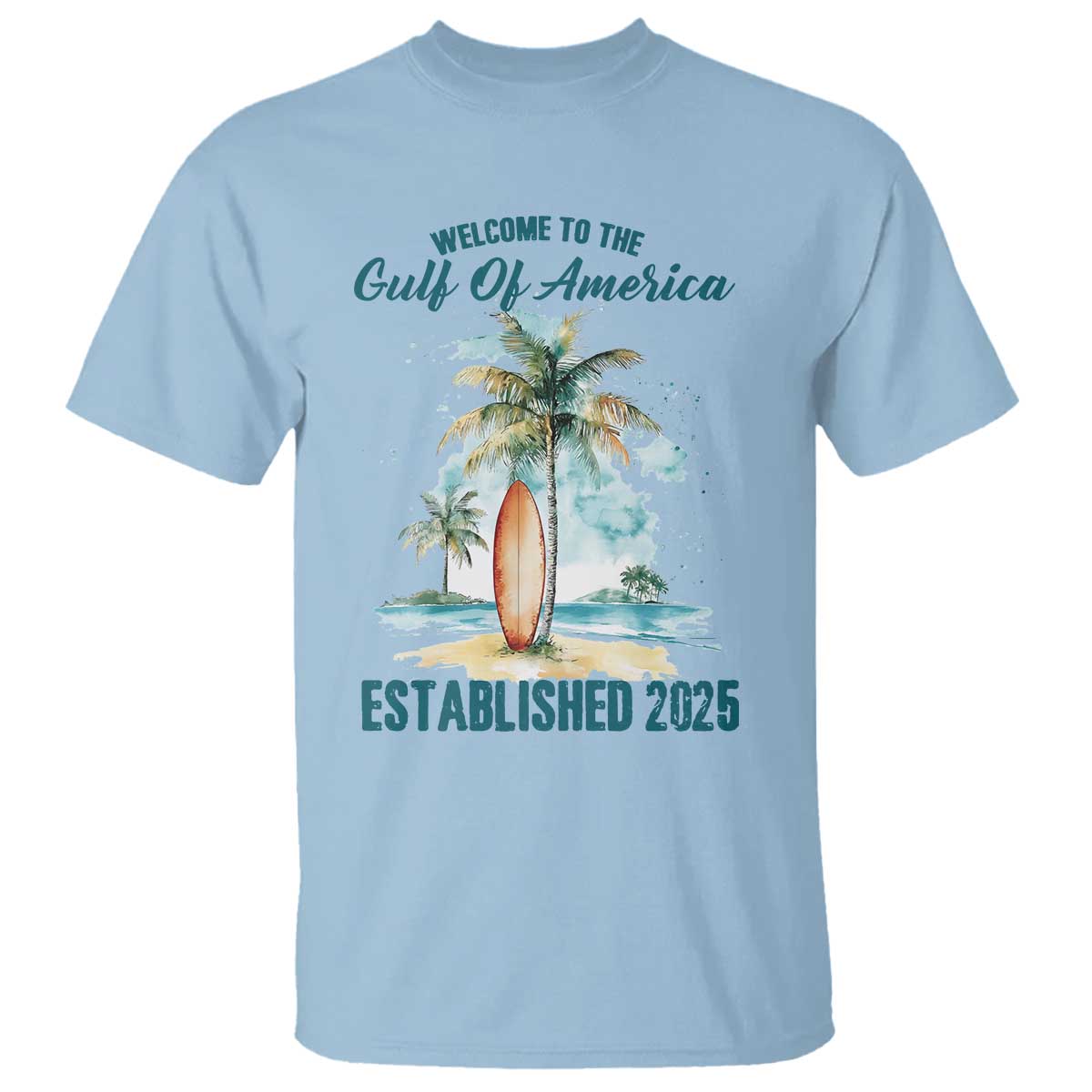 Welcome To America's Gulf T Shirt Established 2025 Retro Vintage Beach