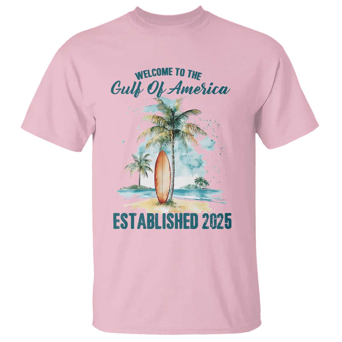 Welcome To America's Gulf T Shirt Established 2025 Retro Vintage Beach