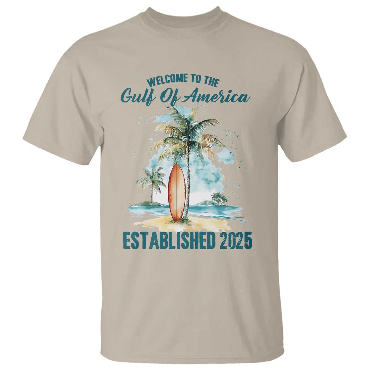 Welcome To America's Gulf T Shirt Established 2025 Retro Vintage Beach