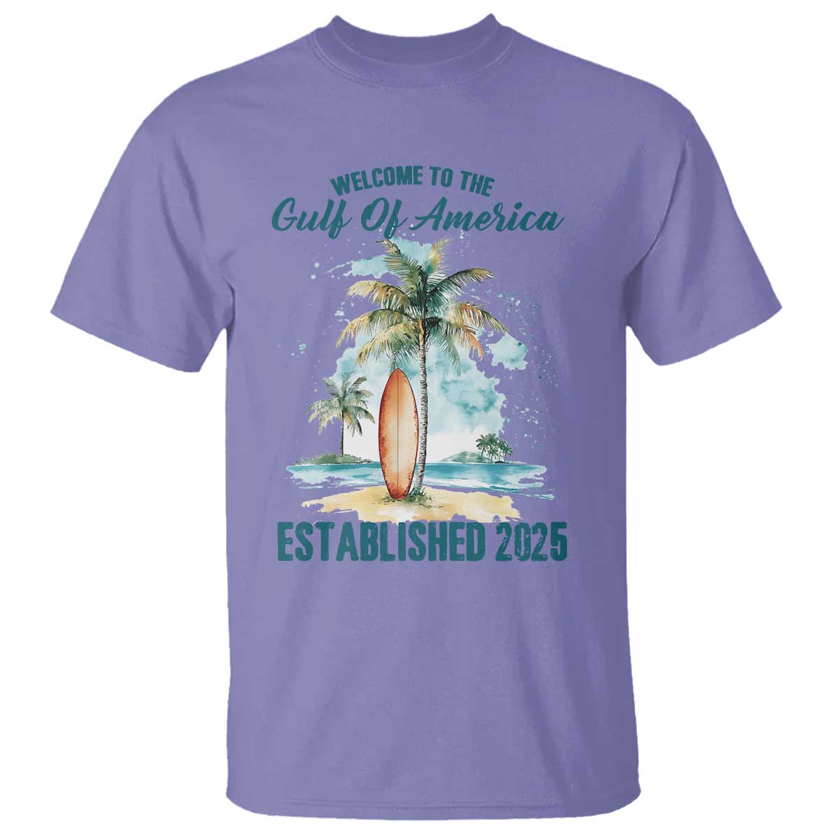 Welcome To America's Gulf T Shirt Established 2025 Retro Vintage Beach
