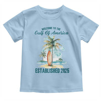 Welcome To America's Gulf Toddler T Shirt Established 2025 Retro Vintage Beach