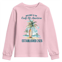 Welcome To America's Gulf Youth Sweatshirt Established 2025 Retro Vintage Beach