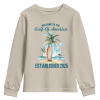 Welcome To America's Gulf Youth Sweatshirt Established 2025 Retro Vintage Beach